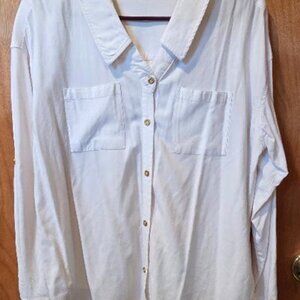 Kut from the Kloth White Blouse Sz. M